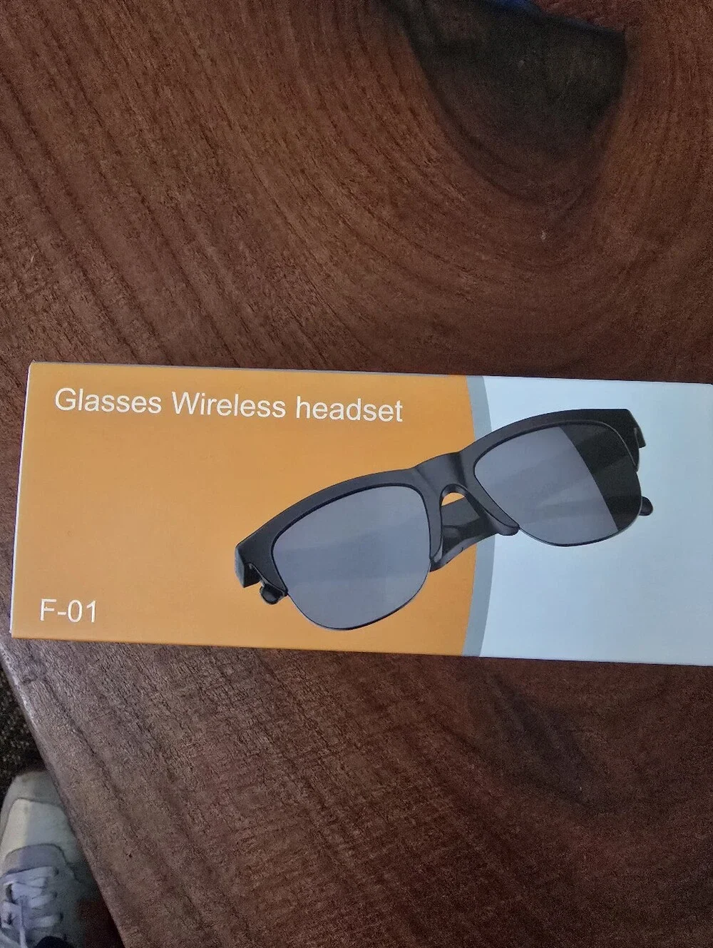 F-01 Smart Glasses Wireless Headset in Black and Gray